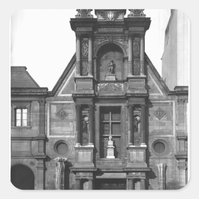 Pegatina Cuadrada Parte central de la � principal (Anverso)