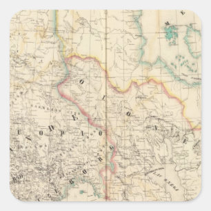 Pegatina Cuadrada Parte de la Rusia europea 5