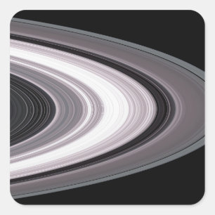 Pegatina Cuadrada Partículas pequeñas en los anillos de ½ SaturnPárr