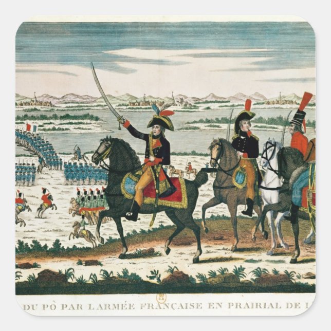 Pegatina Cuadrada Pasaje a Po (Anverso)