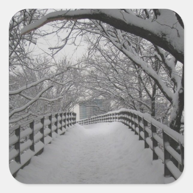 Pegatina Cuadrada Pasarela (Anverso)