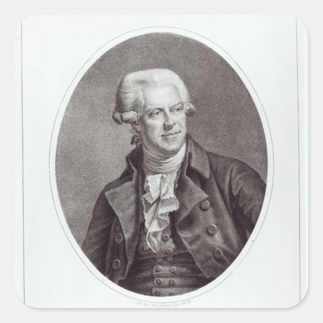 Pegatina Cuadrada Pascal Paoli, 1872 (Anverso)