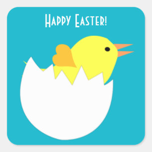 Pegatina Cuadrada Pascua