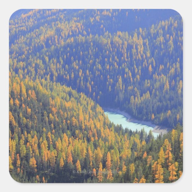 Pegatina Cuadrada Paso de Fuorn (Anverso)