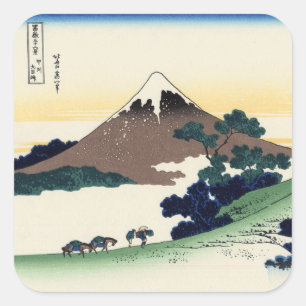 Pegatina Cuadrada Paso Inume en la provincia de Kai