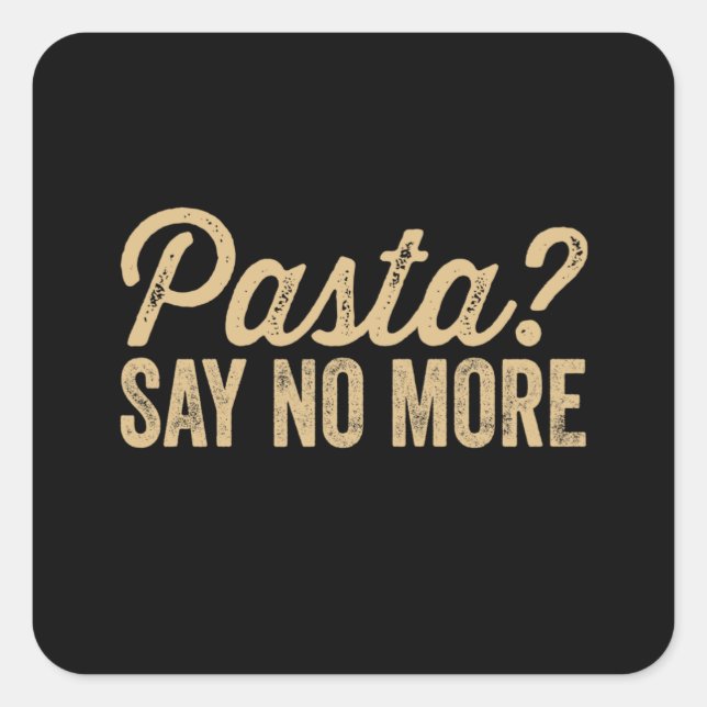 Pegatina Cuadrada Pasta (Anverso)