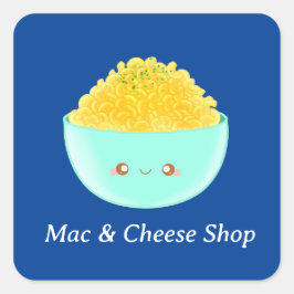 Pegatina Cuadrada Pasta Y Queso