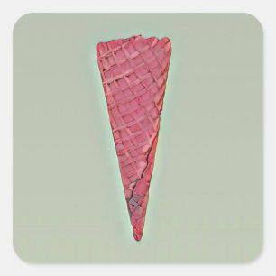Pegatina Cuadrada Pastel de helado