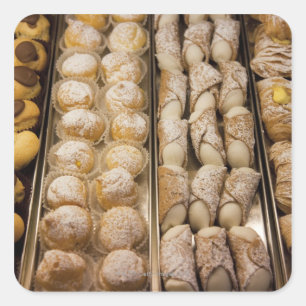 Pegatina Cuadrada Pasteles italianos