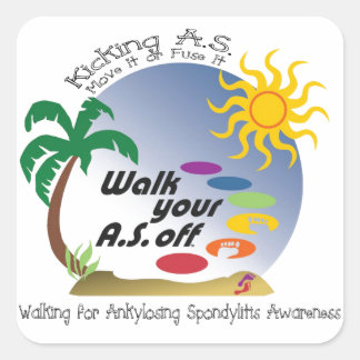 Pegatina Cuadrada Patear A.S. - Muévase O Fuérvalo.