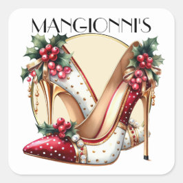 Pegatina Cuadrada Patearlo con los talones altos