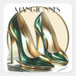 Pegatina Cuadrada Patearlo con los talones altos