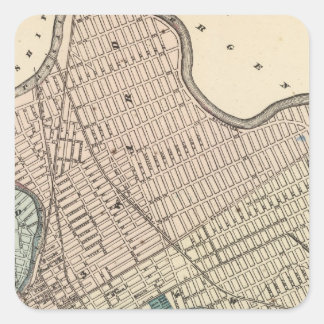 Pegatina Cuadrada Paterson, Nueva Jersey