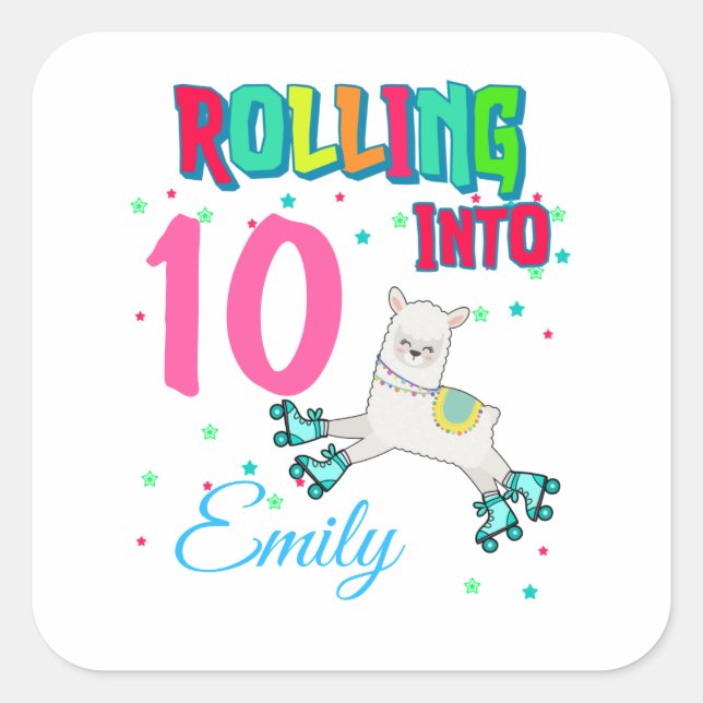 Pegatina Cuadrada Patinaje sobre patinaje sobre el patinaje sobre el (Anverso)