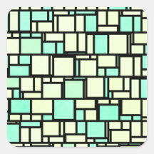 Patrón amarillo verde geométrico