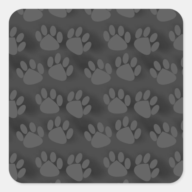 Pegatina Cuadrada Patrón de impresión de trazos recortados (Anverso)