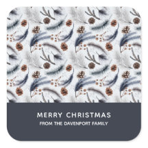 Patrón de Navidades de agujas de pino y pino