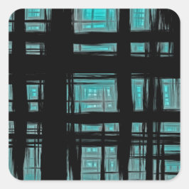 Pegatina Cuadrada Patrón elegante y moderno