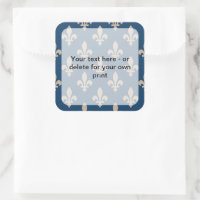Patrón Fleur de Lis, francés, real, crema, azul