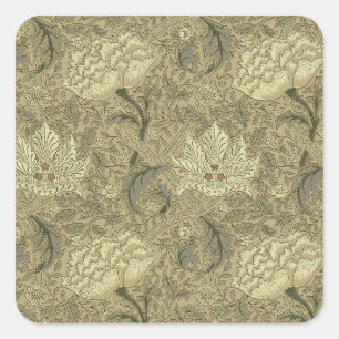 Pegatina Cuadrada Patrón floral William Morris Windrush: Vintage