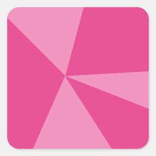 Pegatina Cuadrada Patrón geométrico de triángulos