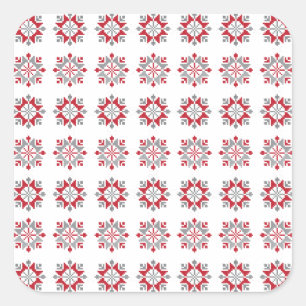 Pegatina Cuadrada Patrón geométrico VII del SUN matutino