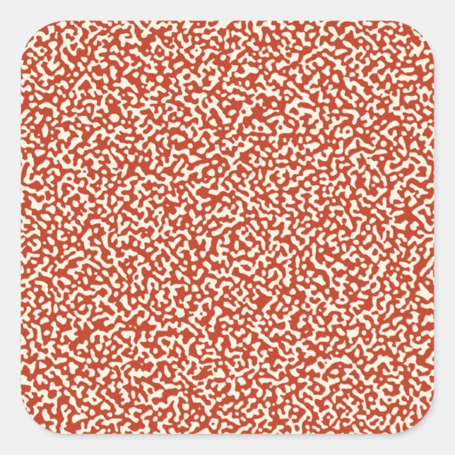 Pegatina Cuadrada Patrón sin inconvenientes del libro de composición (Anverso)