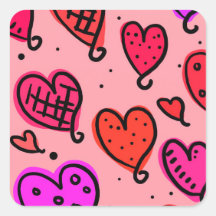 Patrón único de corazón de corte