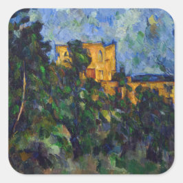 Pegatina Cuadrada Paul Cezanne - Chateau Noir