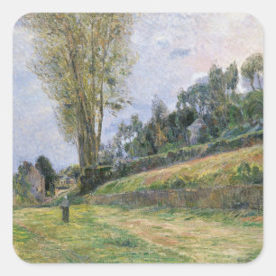 Pegatina Cuadrada Paul Gauguin   Calle de Rouen
