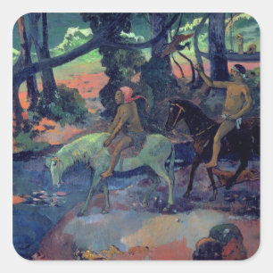 Pegatina Cuadrada Paul Gauguin el   el escape, Ford, 1901