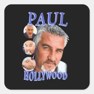 Pegatina Cuadrada Paul Hollywood