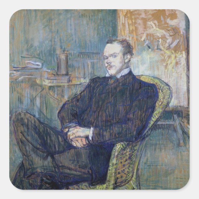 Pegatina Cuadrada Paul Leclercq 1897 (Anverso)