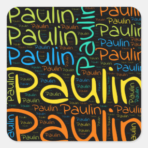 Pegatina Cuadrada Paulin