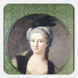 Pegatina Cuadrada Paulina-Felicite de Nesle Countess