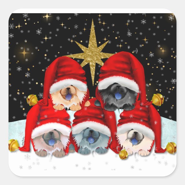 PEGATINA CUADRADA PAZ EN LOS PEGATINAS DE LAS VACAS TERRESTRES (Anverso)