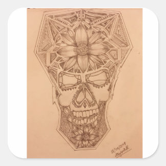 Pegatina Cuadrada PC-SKuLL