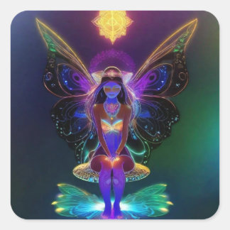 Pegatina Cuadrada Peacepixy