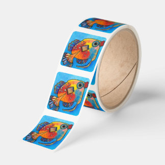 Pegatina Cuadrada Peaches Sticker