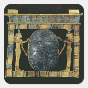 Pegatina Cuadrada Pectoral del visir, Paser, con pañuelo