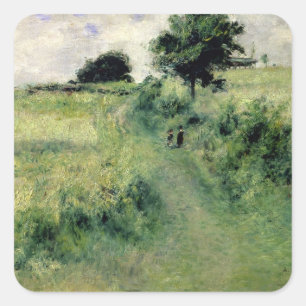 Pegatina Cuadrada Pedro un Renoir el   el Regar-lugar