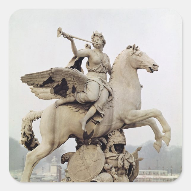 Pegatina Cuadrada Pegasus 1699-1702 (Anverso)