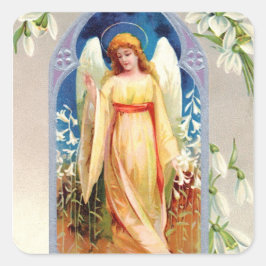 Pegatina Cuadrada Pegatina: Bendiciones de Pascua