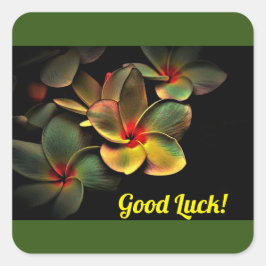 Pegatina Cuadrada ¡pegatina Buena Suerte!
