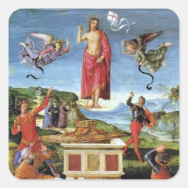 Pegatina Cuadrada Pegatina: Resurrección Kinnaird