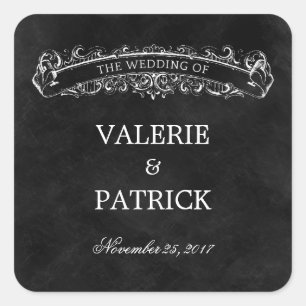 Pegatina Cuadrada Pegatina/Sello para sobres de favores de Moda rusa