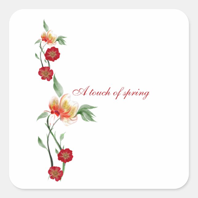 Pegatina Cuadrada Pegatinas (Anverso)