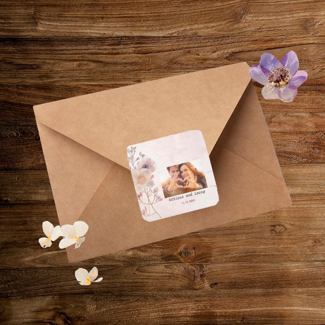 Pegatina Cuadrada Pegatinas acuáticos Faye Floral (Subido por el creador)