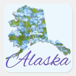 Pegatina Cuadrada Pegatinas - ALASKA