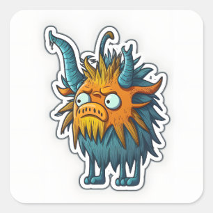 Pegatina Cuadrada Pegatinas animales raras